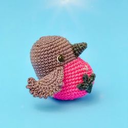 Pink Robin Amigurumi Crochet Patterns, Crochet Pattern