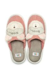 Shhh Animal House Slippers, Comfy Fuzzy Home Slippers, Cute Winter Slippers, Furry indoor Slippers, For Women