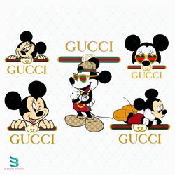 Gucci Mickey Bundle Svg, Gucci Svg, Mickey Svg