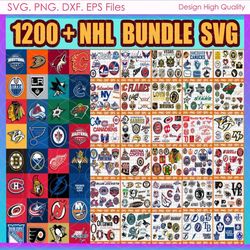 1200 Files NHL Bundle Svg, NHL Bundle Svg, Sport Svg