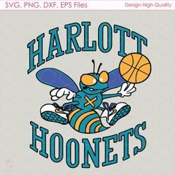 Harlott Hoonets Svg, Sport Svg, Charlotte Hornets Svg, Funny Bee Svg, Funny Horn