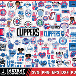 Los Angeles Clippers Team Bundles Svg, Los Angeles Clippers svg, NBA Teams Svg, NBA Svg, Png, Dxf, Eps,Instant Download