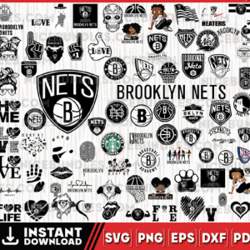 Brooklyn Nets Basketball Team, Brooklyn Nets svg, Net svg, NBA Teams Svg, NBA Svg, Png, Dxf, Eps, Instant Downl