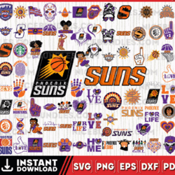 Phoenix Suns Team Bundles Svg, Phoenix Suns svg, NBA Teams Svg, NBA Svg, Png, Dxf, Eps, Instant Download