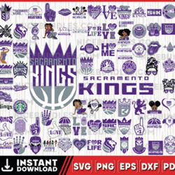 Sacramento Kings Team Bundles Svg, Sacramento Kings svg, NBA Teams Svg, NBA Svg, Png, Dxf, Eps, Instant Downloa