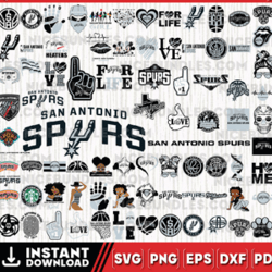 San Antonio Spurs Team Bundles Svg, San Antonio Spurs svg, NBA Teams Svg, NBA Svg, Png, Dxf, Eps, Instant Download