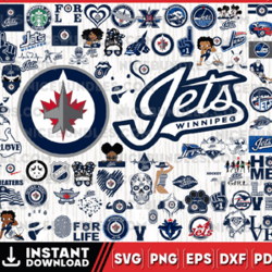 Winnipeg Jets Team Bundles Svg, Winnipeg Jets svg, NHL Svg, NHL Svg, Png, Dxf, Eps, Instant Download