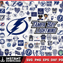 Tampa Bay Lightning Team Bundles Svg, Tampa Bay Lightning Svg, NHL Svg, NHL Svg, Png, Dxf, Eps, Instant Download