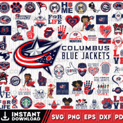 Columbus Blue Jackets Team Bundles Svg, Columbus Blue Jackets Svg, NHL Svg, NHL Svg, Png, Dxf, Eps, Instant Download