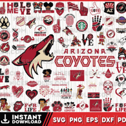 Arizona Coyotes Team Bundles Svg, Arizona Coyotes svg, NHL Svg, NHL Svg, Png, Dxf, Eps, Instant Download