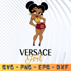 Versace girl Svg, Fashion Brand Svg,Famous Brand, Silhouette Svg Files, Layered Files, Versace PNG-SVG-EPS-DXF