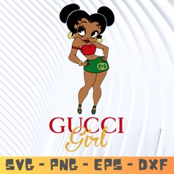 Gucci girl Svg, Fashion Brand Svg,Famous Brand Svg, Silhouette Svg Files, Layered Files