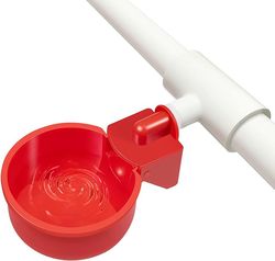 Chicken Waterer 4 Pack Automatic Chicken Water Cups For Buckets & PVC Pipes