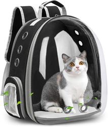 Cat Backpack Carrier Bubble Expandable Foldable Breathable Cat Carrier Dog Carrier Backpack for Hiking, Travelling, Camp