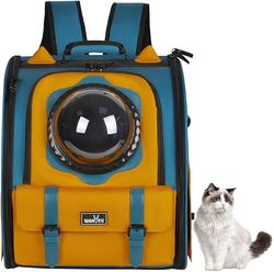Clear Bubble Cat Carrier Backpack, Space Capsule Pet Carrier Backpack for Large Cats and Small Dog