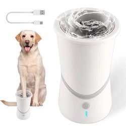 Automatic Dog Paw Cleaner with Silicone Bristles - Electric