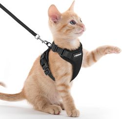 Cat Harness and Leash for Walks Pet Step-in Breathable Mesh Jacket Vest Dog Harness Set