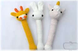 Baby Rattle crochet toy Amigurumi Crochet Patterns, Crochet Pattern