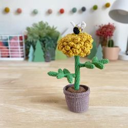 Bumble Blossom Marigold Amigurumi Crochet Patterns, Crochet Pattern