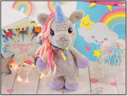color unicorn Amigurumi Crochet Patterns, Crochet Pattern