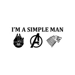 I am a simple man, simple man, simple man svg, gift for man, mans gift, best gifts for man