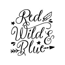 Red wild blue svg