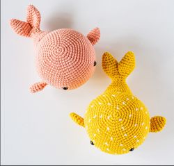 color whale Amigurumi Crochet Patterns, Crochet Pattern