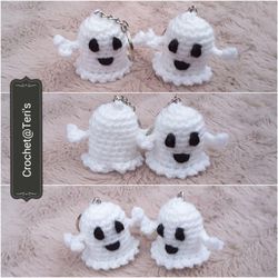 Ghost Keychain Amigurumi Crochet Patterns, Crochet Pattern