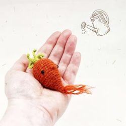 Mini Carrot Amigurumi Crochet Patterns, Crochet Pattern