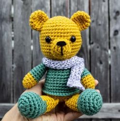 Timothy the little bear, Amigurumi Crochet Patterns, Crochet Pattern