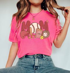 Comfort Colors Baseball Mom Shirt, Baseball Shirt, Sports Mom Shirt,Gift For Mom, Baseball Mom Gift,Baseball Tshirt