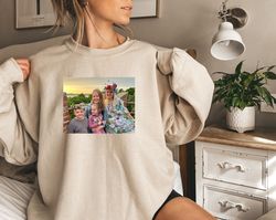 custom photo sweatshirt, family picture sweatshirt, birthday photo shirt, lgbt photo sweatshirt, your photo here, logo s
