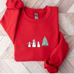 Christmas Sweatshirt, Snowman Sweatshirt, Snowman Hodiie, Snowman Shirt, Snowman Gift, Christmas Crewneck, Christmas Shi