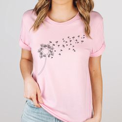 Dandelion Shirt, Inspirational Shirt, Windflower Tee, Valentine Sweatshirt, Valentines Day Shirt, Meditation Gift, Gift