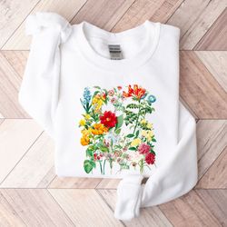 Wild Flowers Shirt, Floral Tshirt, Valentines Day Shirt, Valentines Day Gift, Flower Sweatshirt, Gift for Women, Best Fr