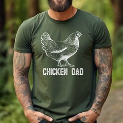 Chicken Dad Shirt, Farm Shirt for Men,Gift for Chicken Loving Dad ,Farming Gifts, Funny Gift for Chicken Lover,Retro Vin