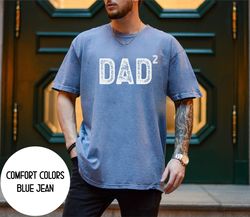 Dad With Two Kids T-shirt , Dad 2 Shirt, Father of 2 Kids T-shirt ,Fathers Day Gift Two Kids Dad