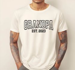 Grandpa Est 2024 Shirt, Grandpa Shirt, New Grandpa Shirt, Gift for Grandpa, Fathers Day Gift,Pregnan