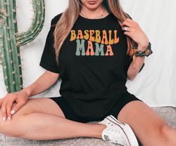 Baseball Mama Shirt, Baseball Lover Mama Tshirt, Retro Baseball Mom Tee, Mothers Day Baseball Mama Gift Tshirt