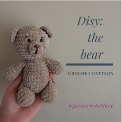 Disy  The bear Amigurumi Crochet Patterns, Crochet Pattern