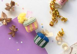 Mini Gift Box Amigurumi Crochet Patterns, Crochet Pattern