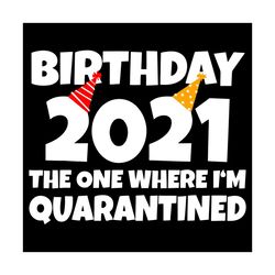 Birthday 2021 The One Where I Am Quarantined Svg, Birthday Svg, Birthday 2021 Svg, Birthday Quarantined Svg, Funny Gift,