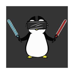 Beat Saber VR Gamer Penguin Svg, Trending Svg, Beat Saber Svg, Gamer Penguin Svg, Penguin Svg, Cute Penguin Svg, Funny P