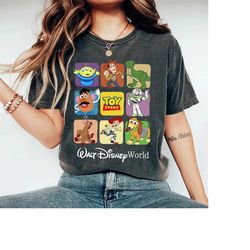 Vintage Toy Story Characters Shirts, Disney Toy Story Shirt, Disney Woody Buzz Lightyear, Toy Story Group Shirts, Cool T