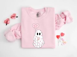 Be My Boo Sweatshirt, Ghost T-Shirt, Valentines Day Hoodie, XOXO Sweatshirt, Women Valentines Day Sweatshirt, Heart Swea