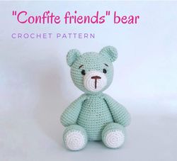 Confite friends bear Amigurumi Crochet Patterns, Crochet Pattern