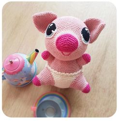 Pinky the Little Pig Amigurumi Amigurumi Crochet Patterns, Crochet Pattern