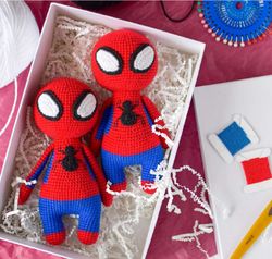 Spiderman  Amigurumi PDF Pattern toys patterns
