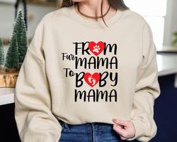 from fur mama to baby mama sweater, pregnant sweatshirt, new mom gifts