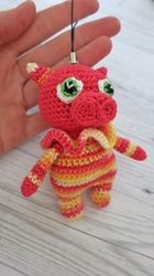 Pig Piglet keychain Amigurumi Crochet Patterns, Crochet Pattern